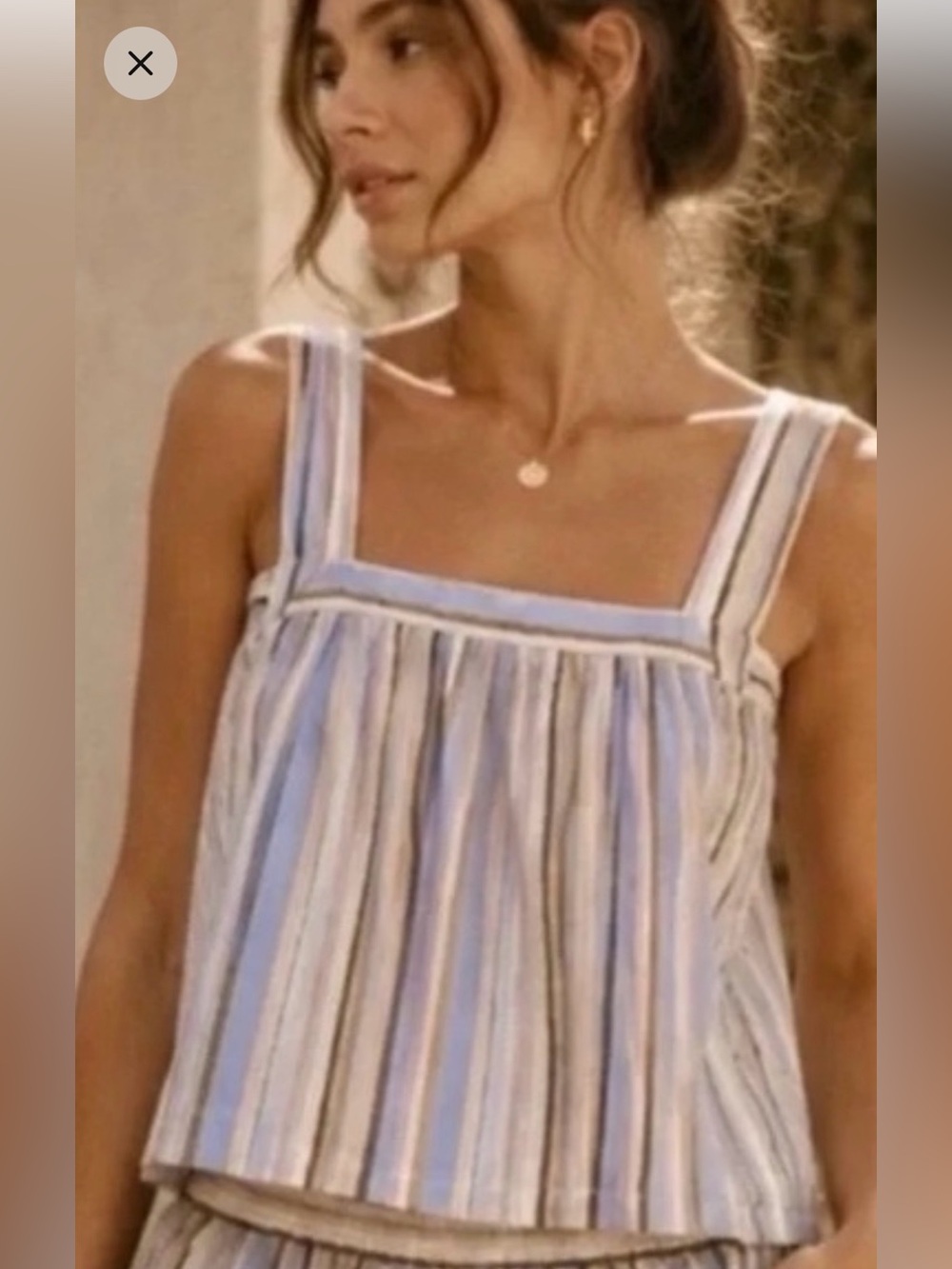 NWT Caroline Constas Striped Top M